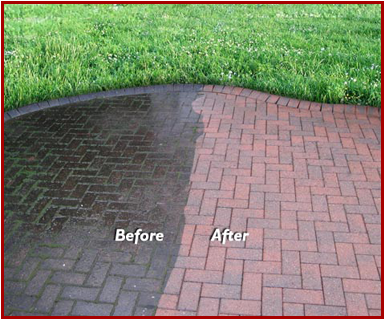 Pressure Washing Before and After